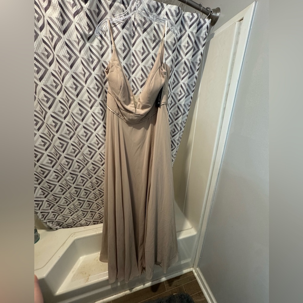 Formal, leg slit long dress